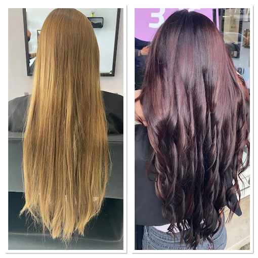 Avant après coloration